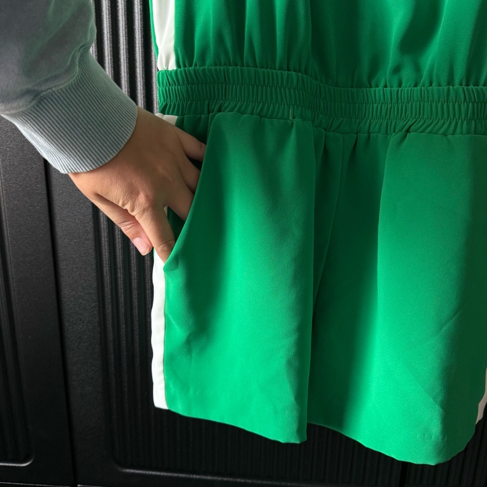 Amanda Uprichard Green and White Jumpsuit - Picture 7 of 12